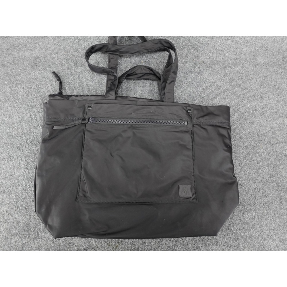 Madewell MWL Nylon Tote Bag Womens Large‎ Black Good Sustainable Utility Zip